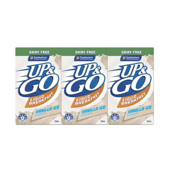 Sanitarium Up and Go Liquid Breakfast Vanilla Ice Flavor 250ml x 3 (highest price)