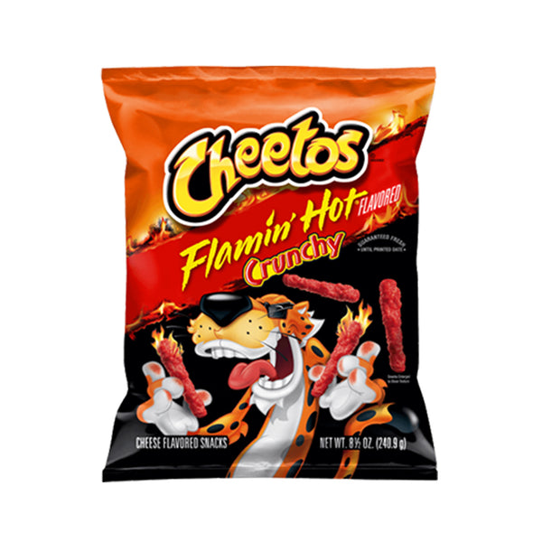 Cheetos Flamin Hot Crunchy Cheese Snack (USA) 227g