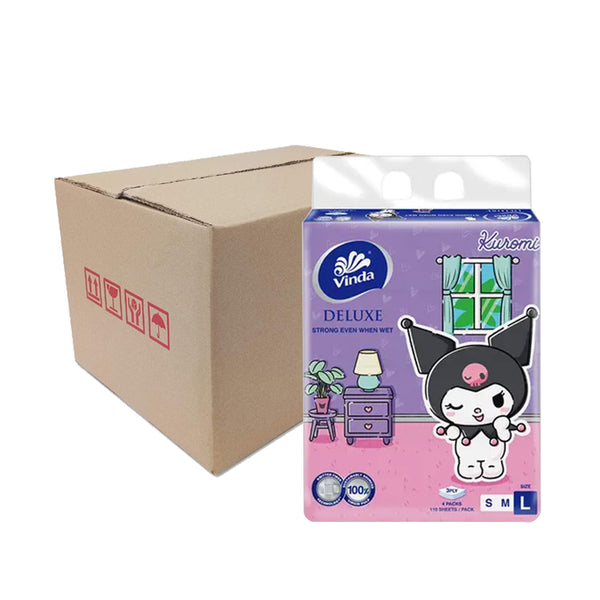 Vinda Deluxe 3ply Facial Tissues Soft Pack 110pcs x 4 (highest price)