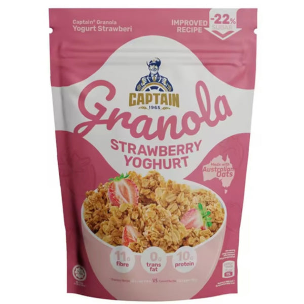 Captain Oats Granola Strawberry Yoghurt 220g