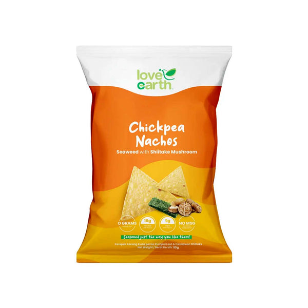 Love Earth Chickpea Nachos Seaweed and Shiitake 90g (highest price)