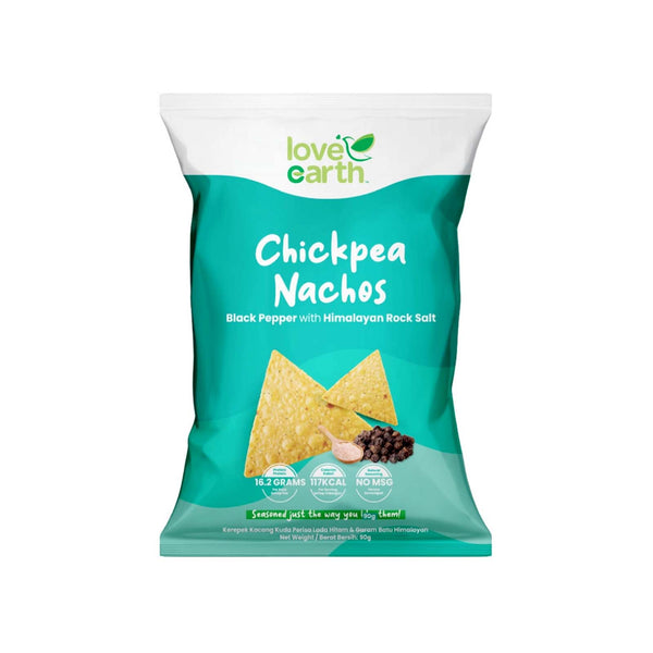 Love Earth Chickpea Nachos Black Pepper Rock Salt 90g (highest price)