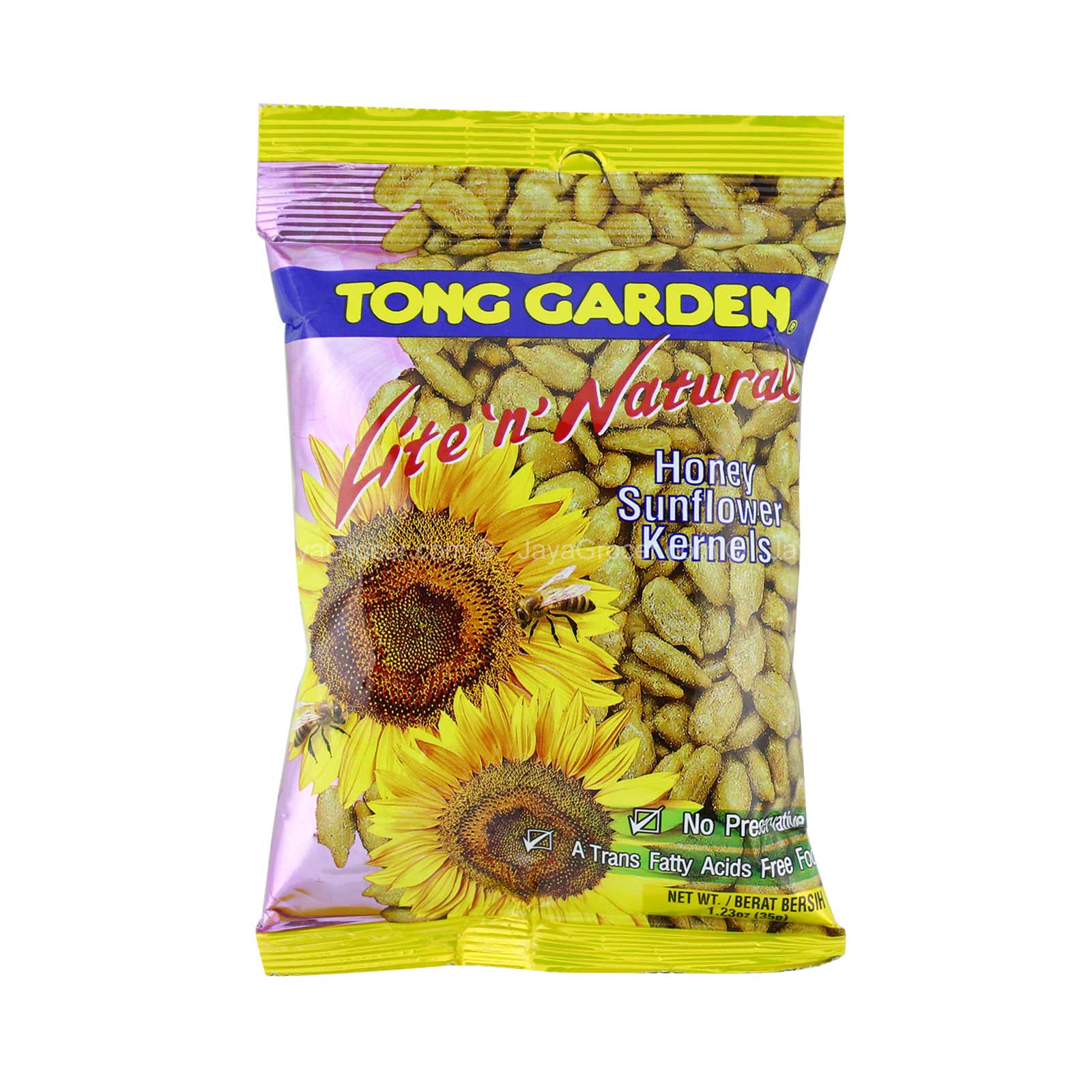tong garden sunflower seeds Tong Garden Lite 'n' Natural Honey Sunflower Kernels 35g – Jaya Grocer