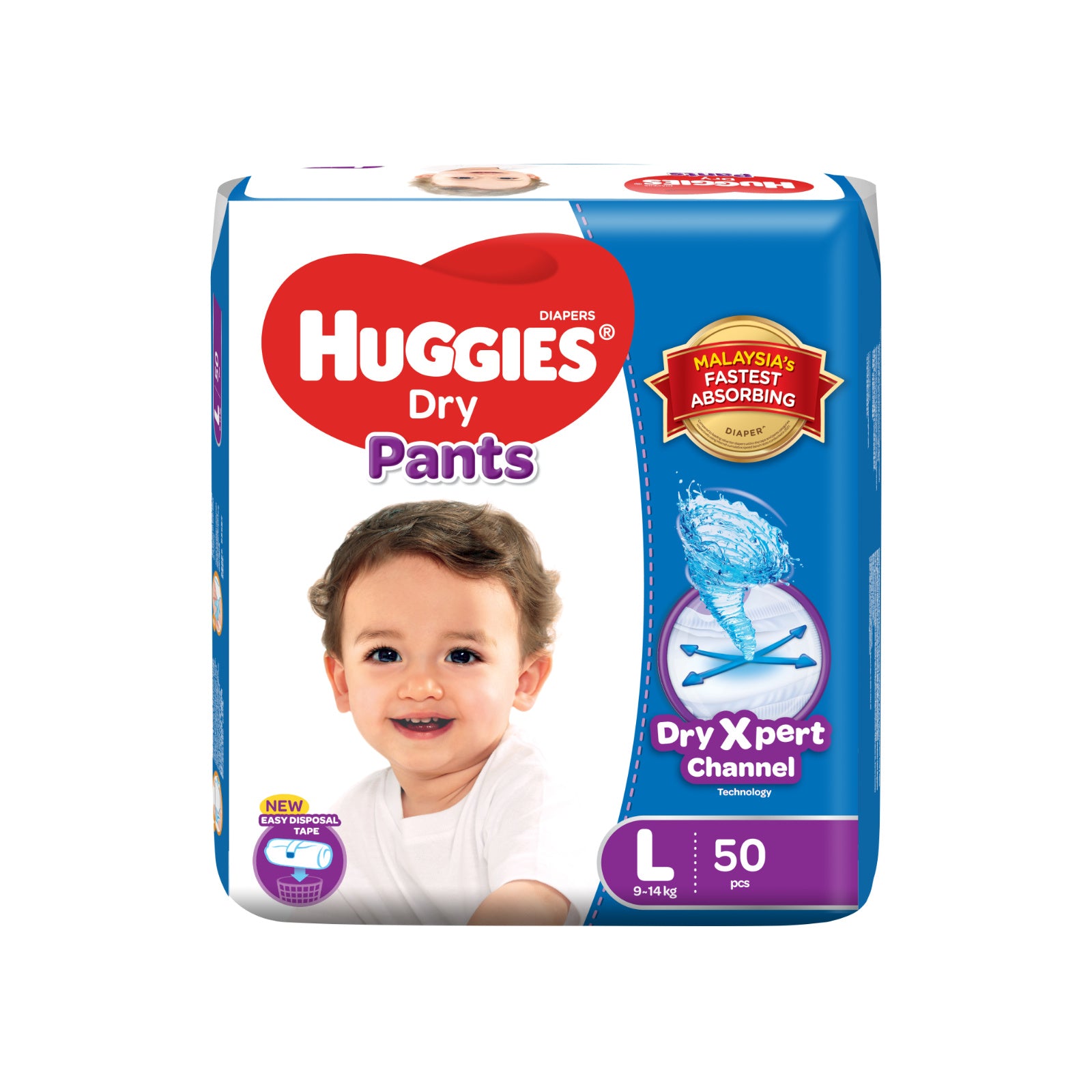 Huggies Dry Pants Baby Diapers (Large) 48pcs/pack – Jaya Grocer