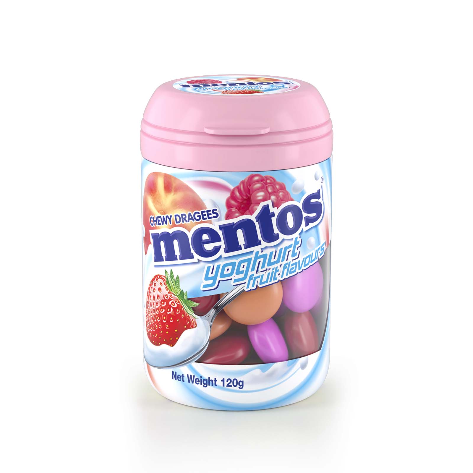 Mentos Yoghurt Flavour Chewy Candy 120g