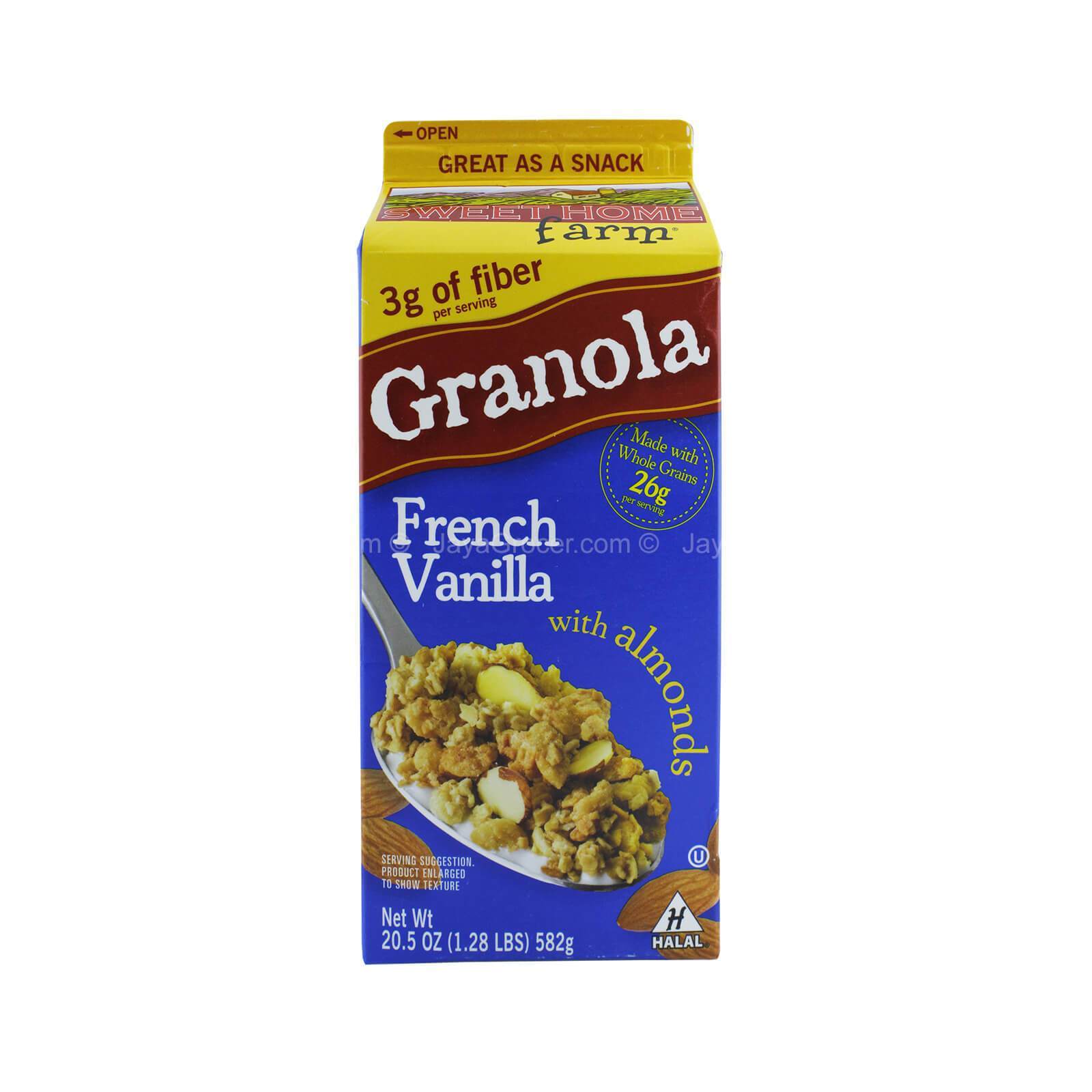 Sweethome Farm French Vanilla Granola Cereal with Almonds 582g