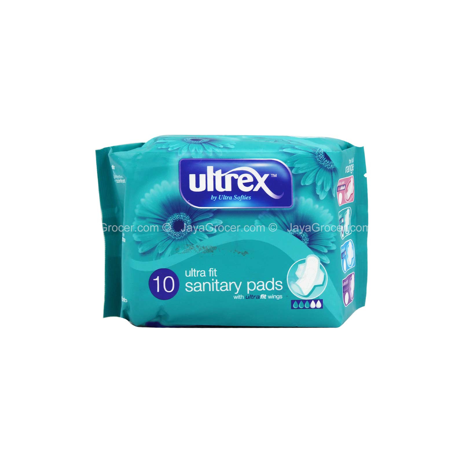 Ultrex Ultra Fit Sanitary Pads with Ultra Fit Wings 10pcs