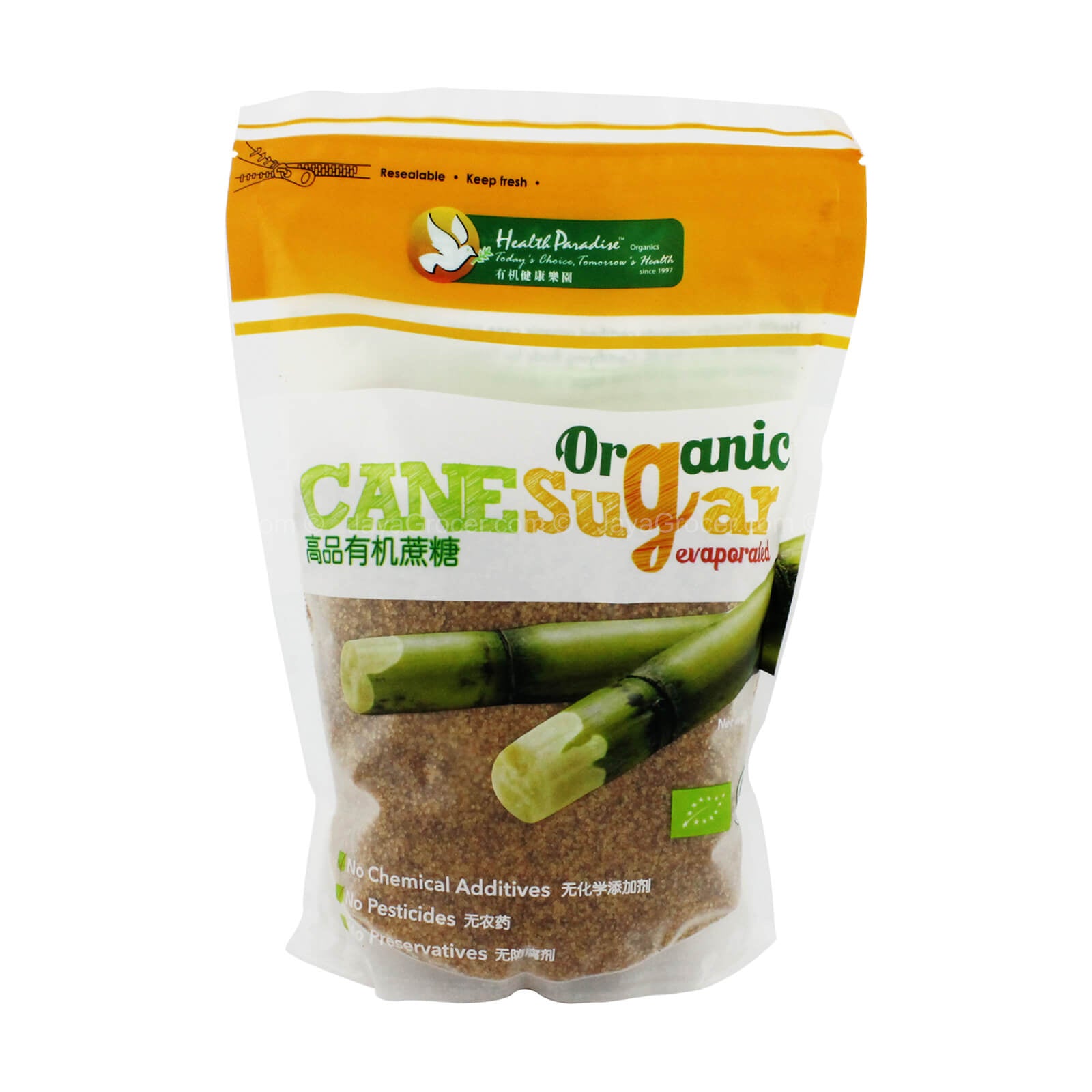 Health Paradise Organic Cane Sugar Evaporated 1kg