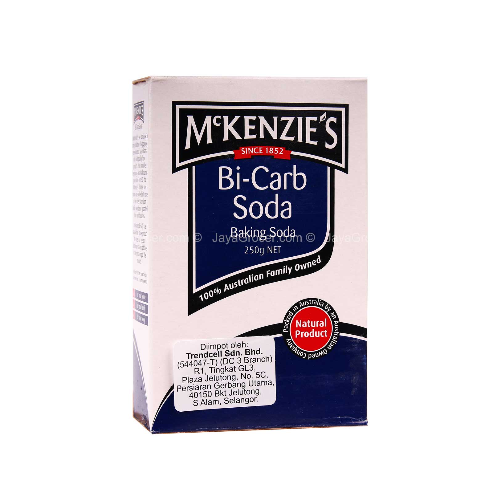 McKenzie's BiCarb Soda Baking Soda 250g