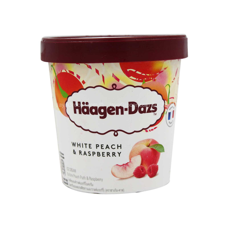 Haagen-Dazs White Peach and Raspberry Ice-Cream 473ml