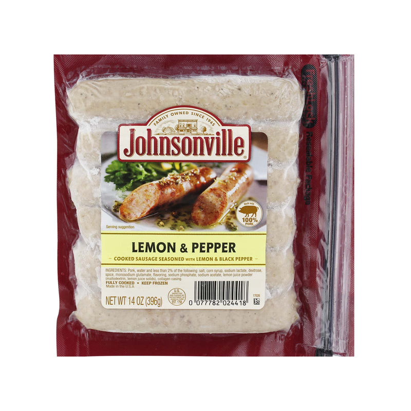 [NON-HALAL] Johnsonville Sausages with Lemon and Pepper 360g
