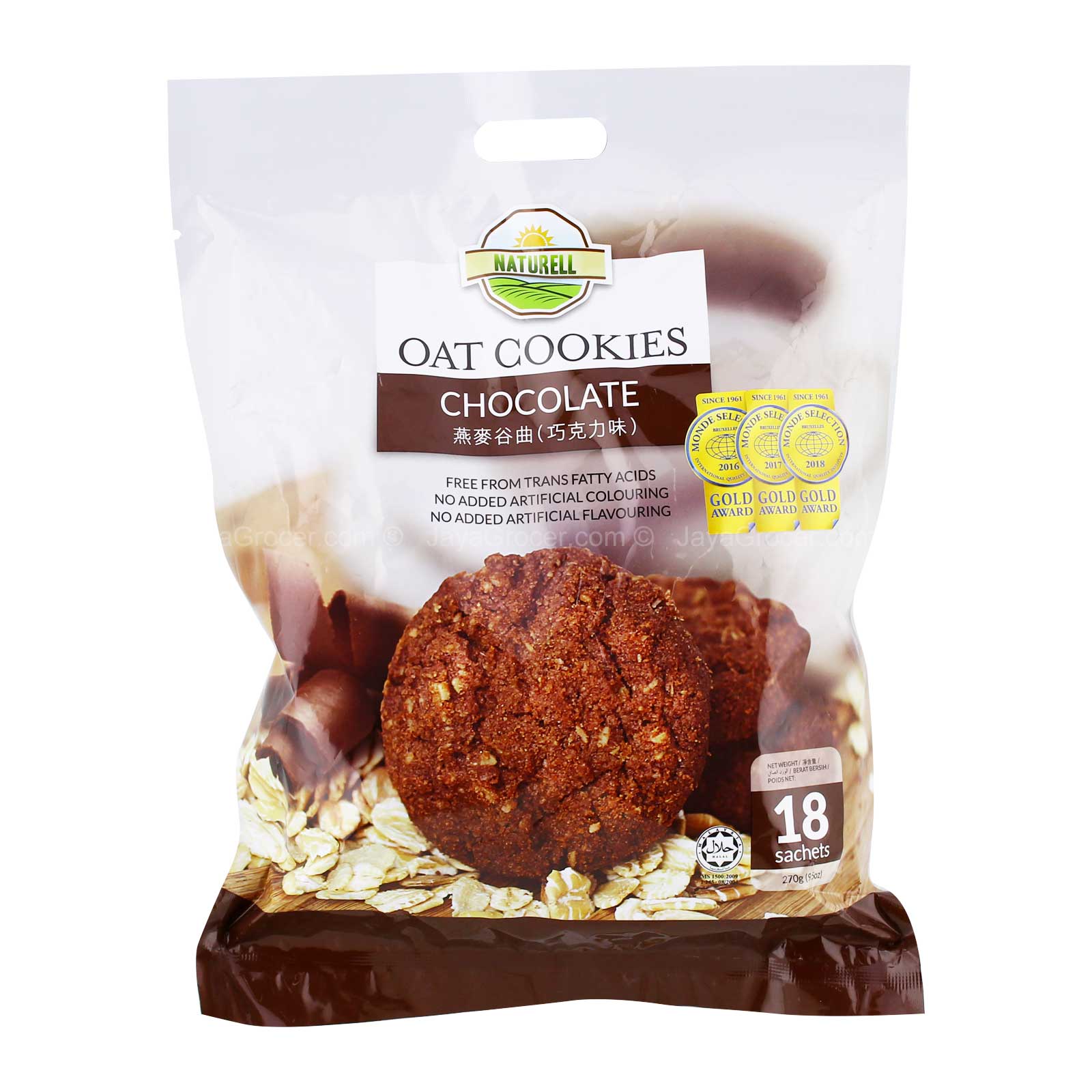 Naturell Chocolate Oat Cookies 270g