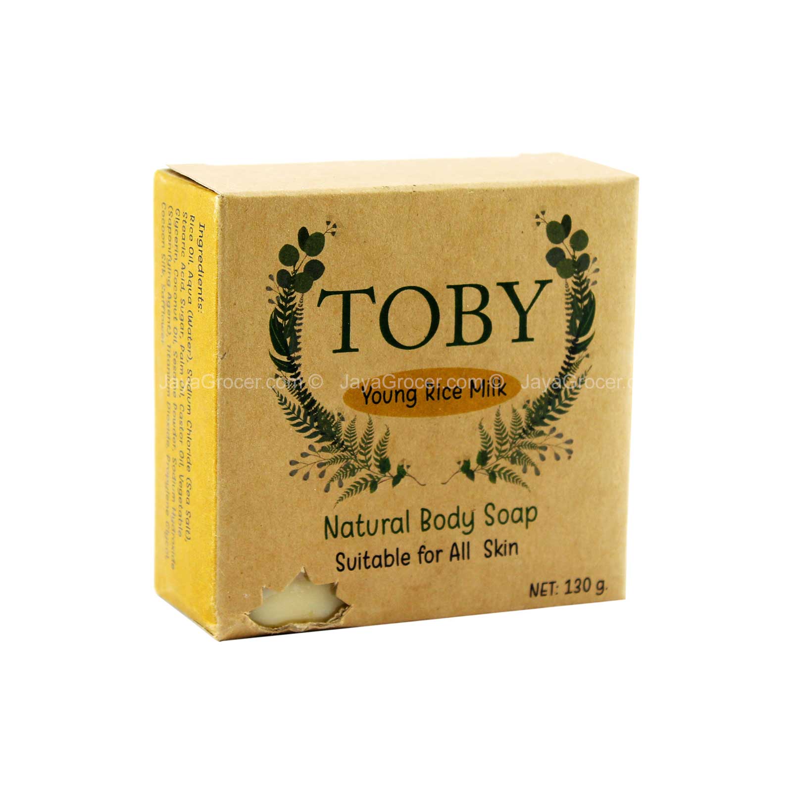 Toby Young Rice Milk Natural Body Soap 130g