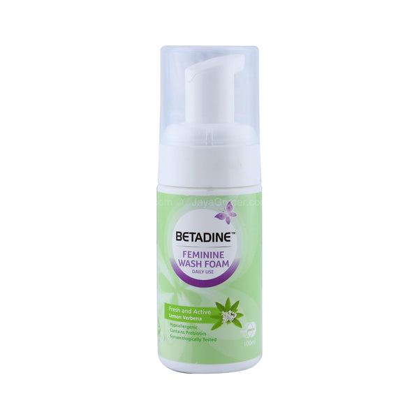 Betadine Feminine Wash Foam Daily Use Lemon Verbena 100ml
