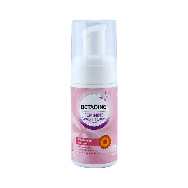 Betadine Feminine Wash Foam Daily Use Moisturising Calendula 100ml