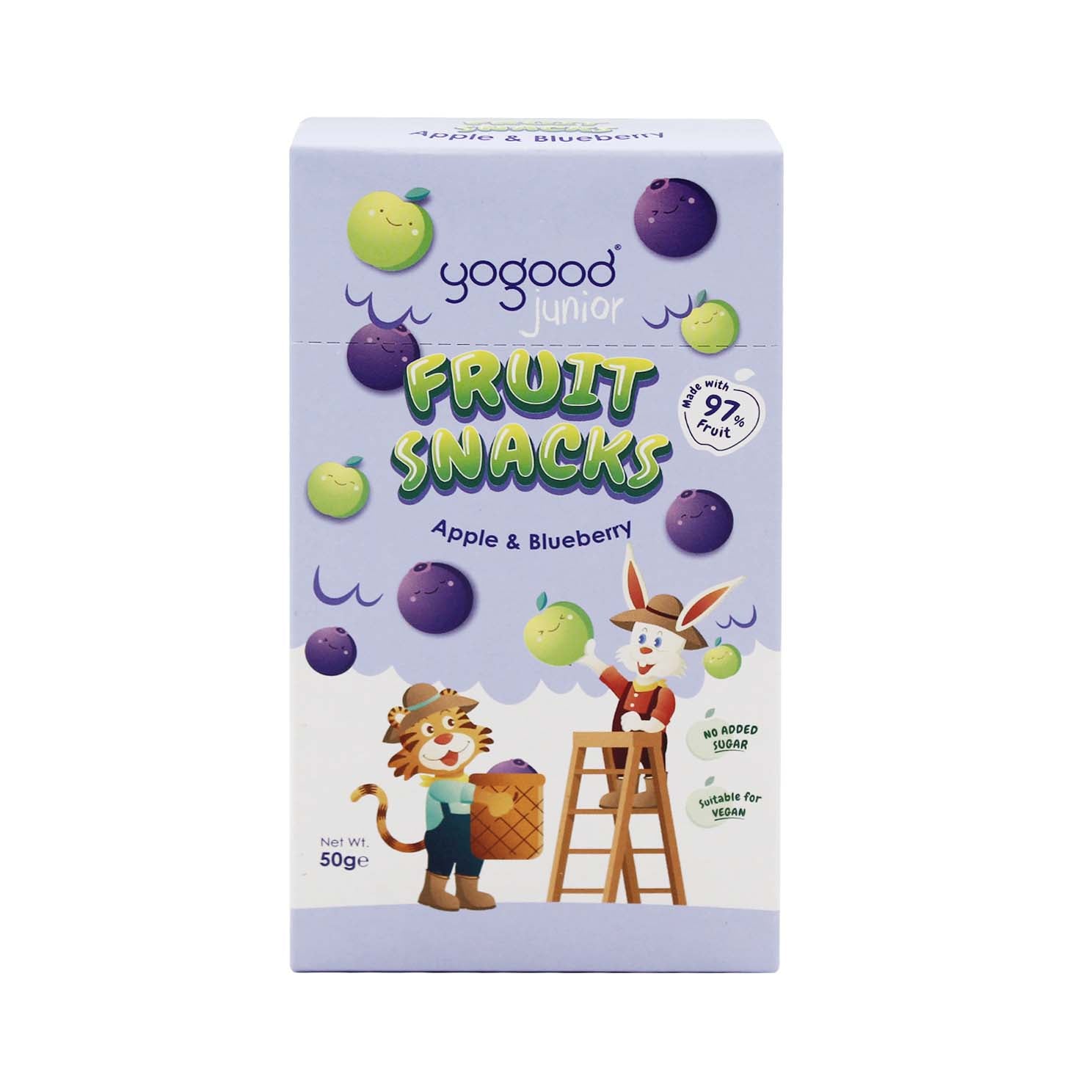Yogood Junior Fruit Snacks Apple & Blueberry 50g