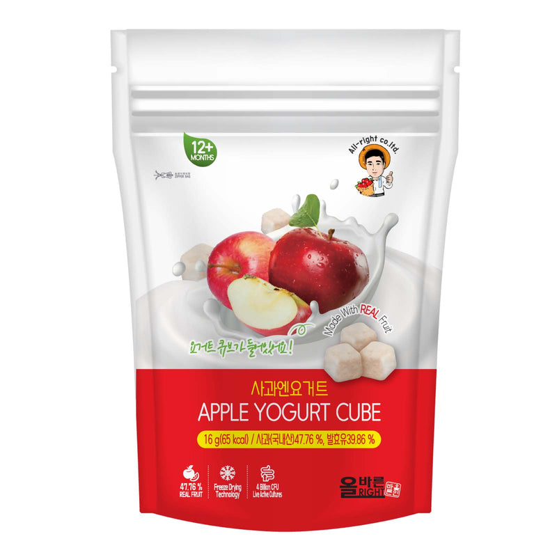 All Right Apple Cube Yogurt 16g