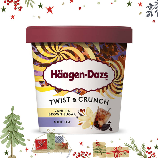 Haagen Dazs Twist Vanilla Brown Sugar Milk Tea Ice Cream 420ml