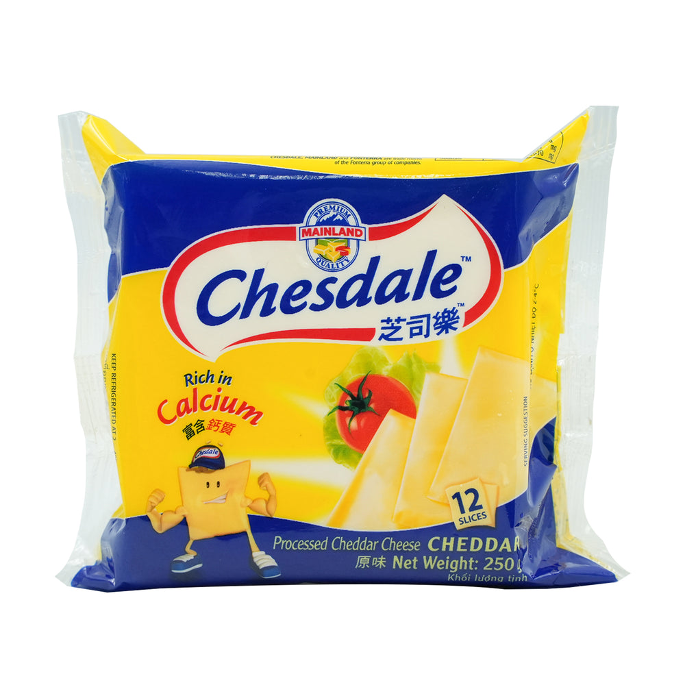 Chesdale Plain Cheese Slice 250g