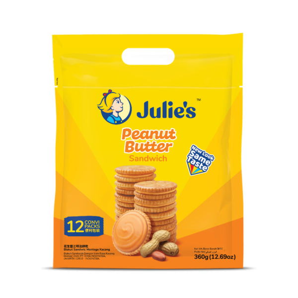 Julie's Peanut Butter Sandwich Biscuits 360g (highest price)