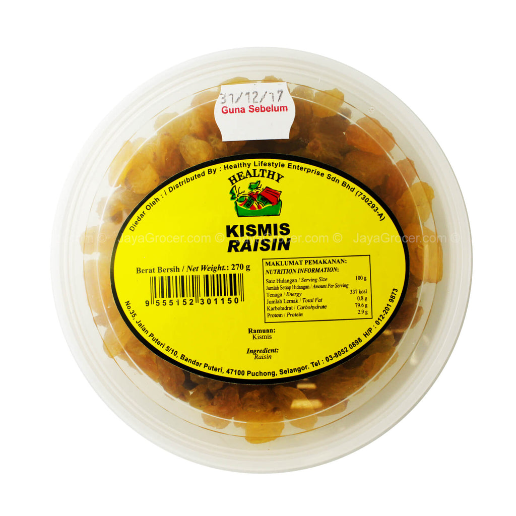 Healthy Raisins (Kismis) 270g