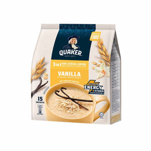 Quaker 3 in 1 Vital Vanilla Cereal Drink 28g x 15