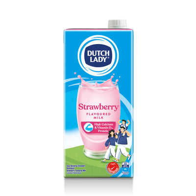 Dutch Lady Pure Farm Strawberry UHT Milk 1L