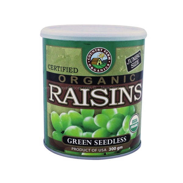 Country Farm Organic Green Raisin Cannister 300g (highest price)