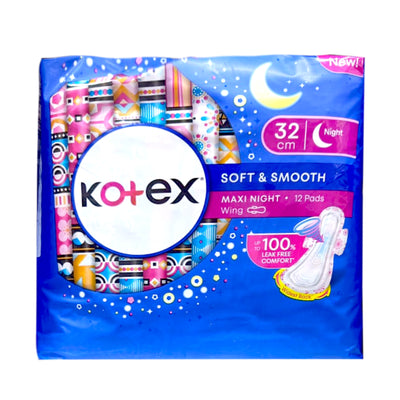 Kotex Soft and Smooth Extra Long 32cm 12sheet/pack