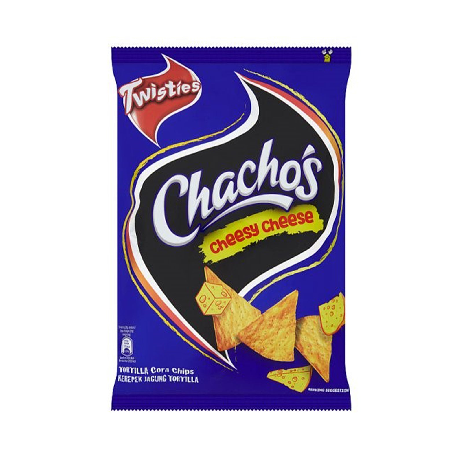 Chachos Tortilla Corn Chips Cheesy Cheese Flavour 70g
