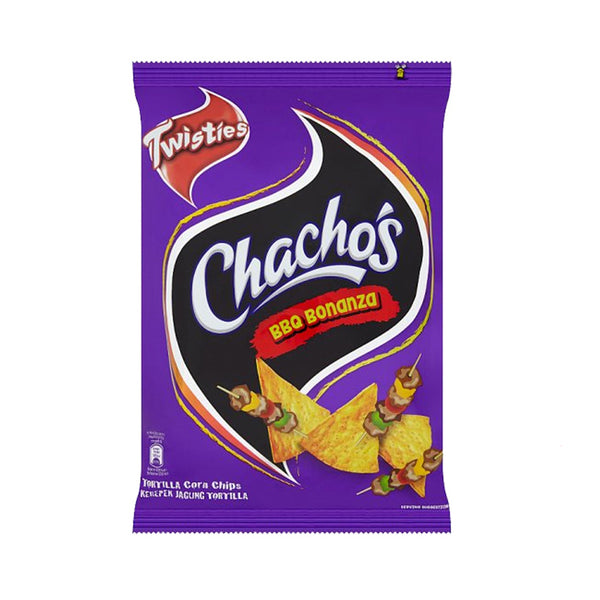 Chachos Tortilla Corn Chips BBQ Bonanza Flavour 70g (highest price)