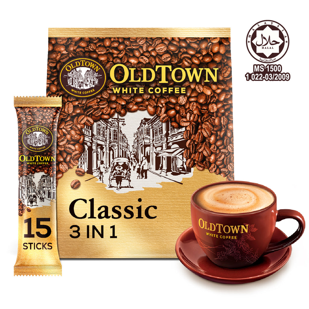 Old Town Classic Instant 3 in 1 Premix White Coffee 31.6g x 15