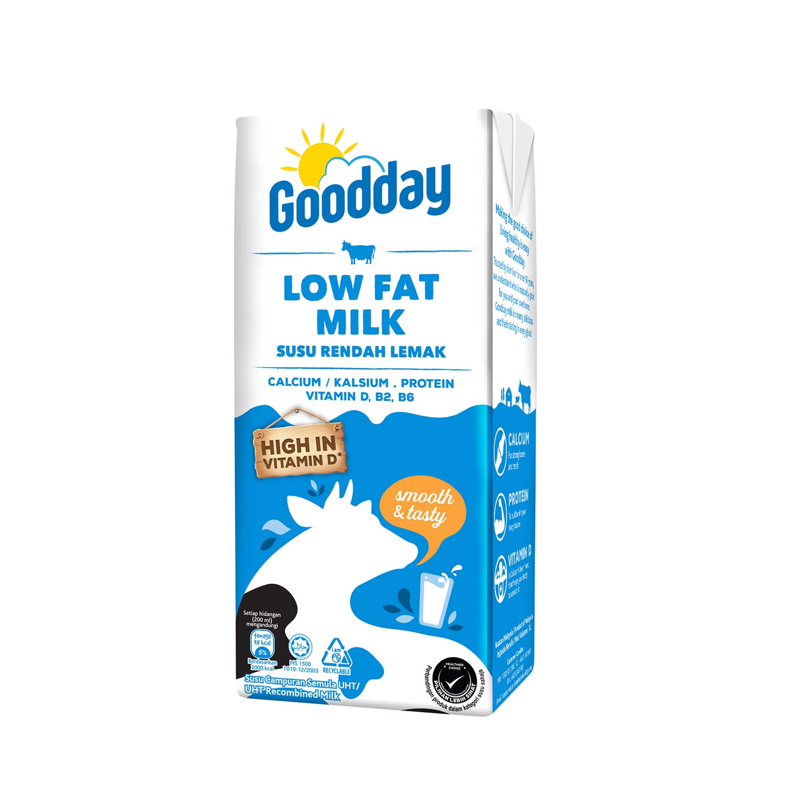 Goodday UHT Low Fat Milk 1L