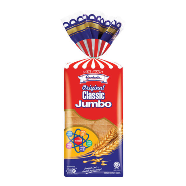Gardenia Original Classic Jumbo White Bread 600g (highest price)
