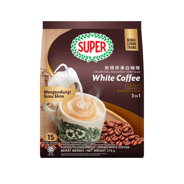 Super Charcoal Roasted White Coffee 3 in 1 Classic 21g x 15 (highest price)