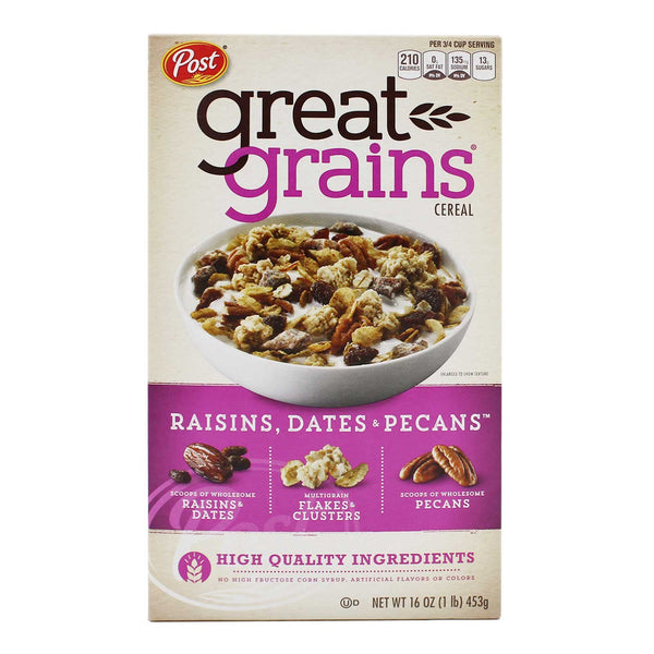 Post Great Grains Raisins & Dates and Pecans 453g (highest price)