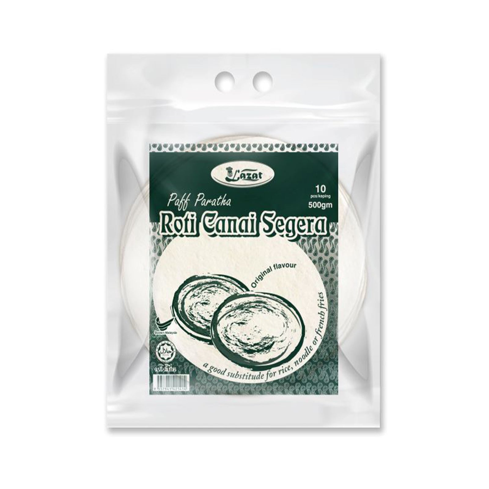 LAZAT ROTI PRATA ORIGINAL 10SX500G *1
