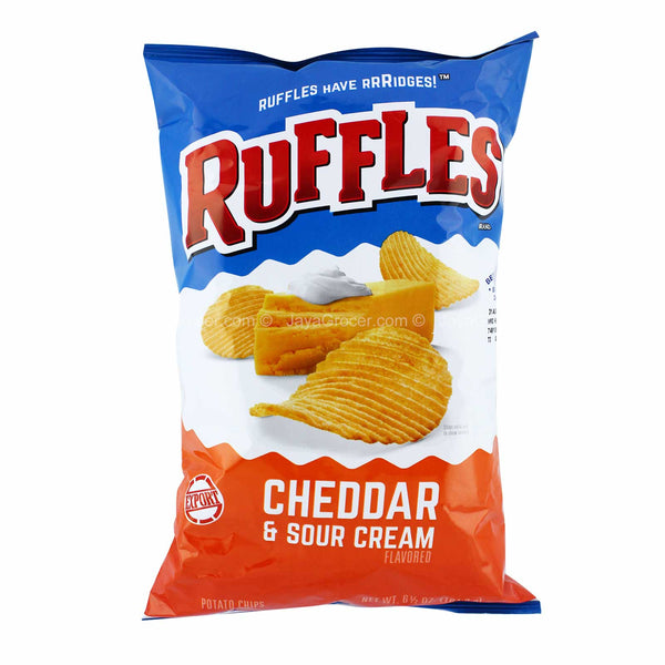 Ruffles Cheddar & Sour Cream Flavoured Potato Chips 184g (highest price)