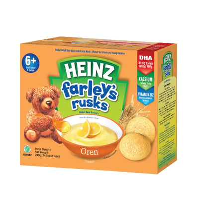 Heinz Farleys Cereal in A Rusk Orange Flavour 240g