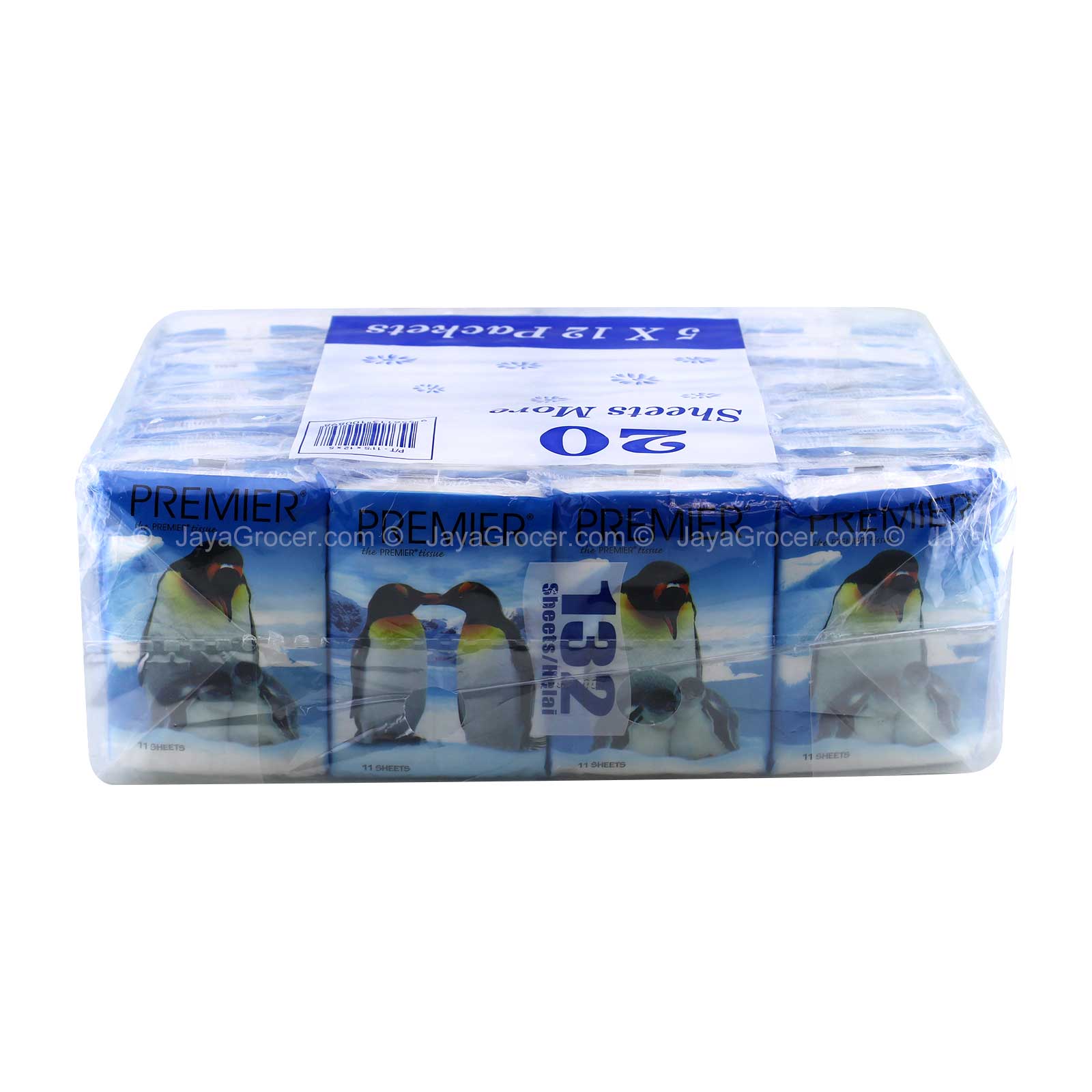 Premier Pocket Tissue 5 x 12 pack