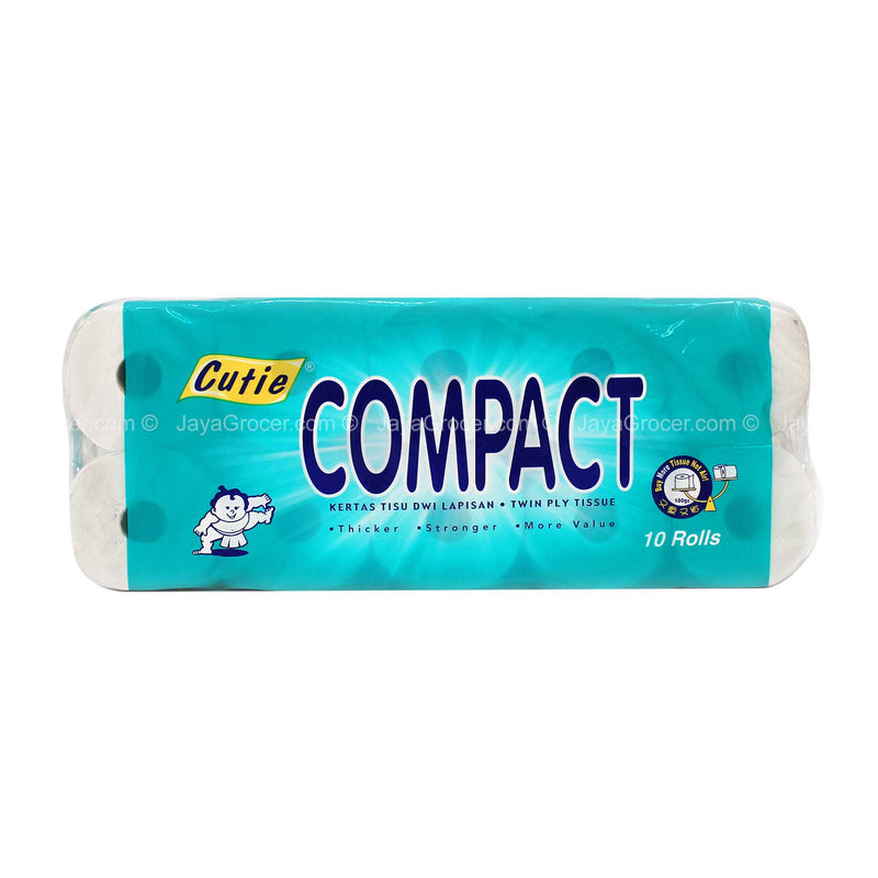 Cutie Compact Bathroom Tissue 180g x 10