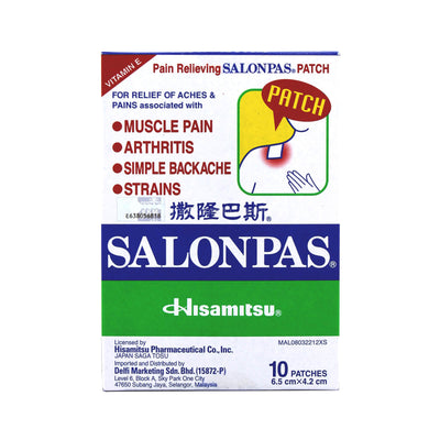 Hisamitsu Salonpas Pain Relieving Patch 10pcs/pack