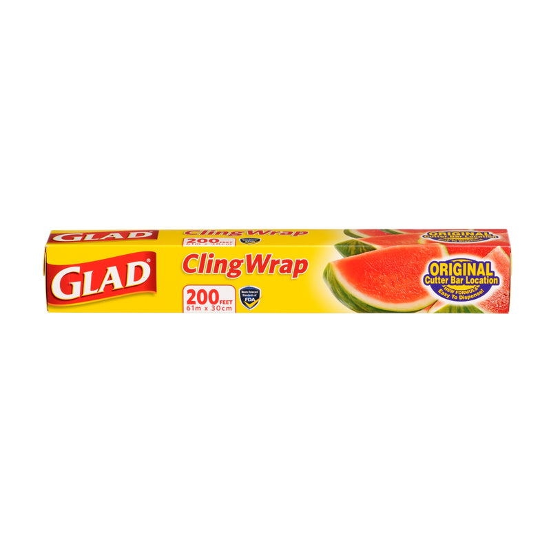 Glad Cling Wrap 200feet 61m x 30cm 1pack