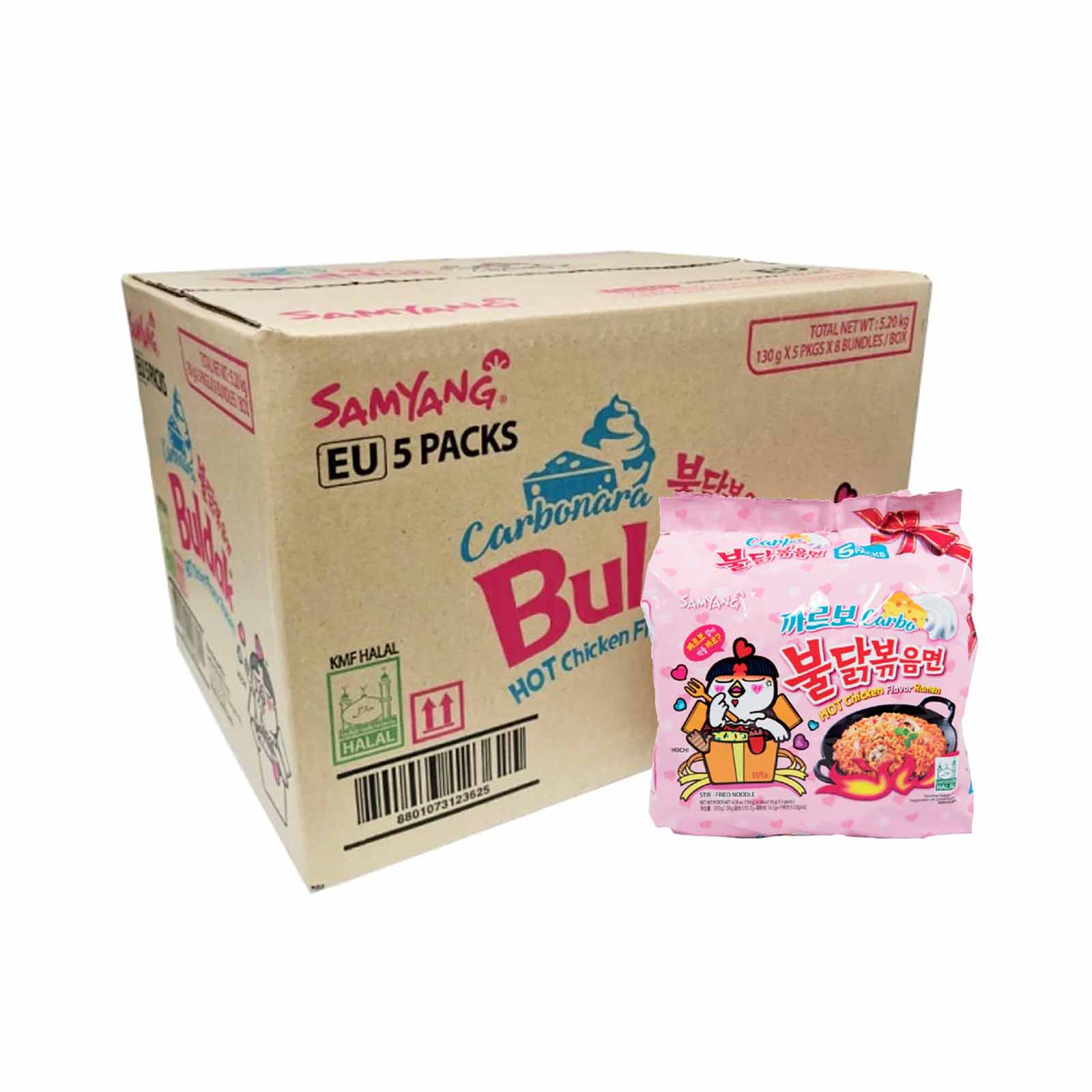 Samyang Buldak Hot Chicken Carbonara Ramen 140g x 5