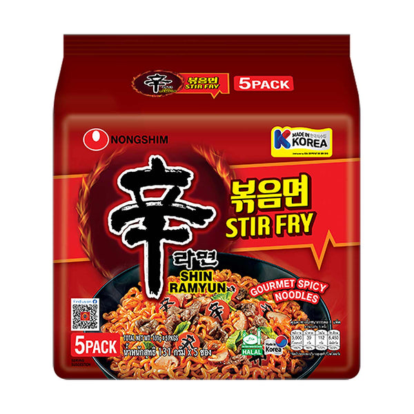 Nongshim Shin Stir Fry Ramyun Instant Noodles 120g x 5 (highest price)