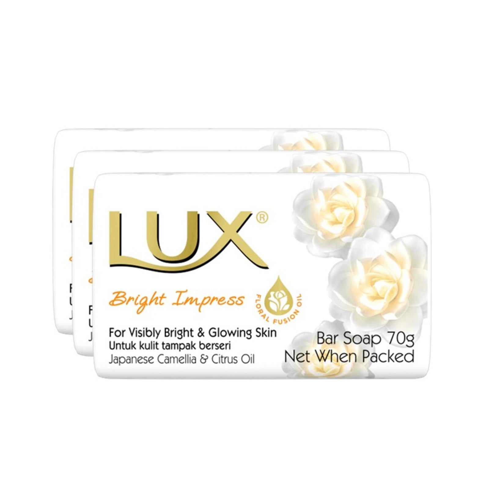 Lux Velvet Touch Soap Bar 80g x 3