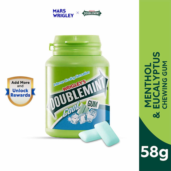 WrigleyÃ¢â‚¬â„¢s Doublemint Cool Chewing Gum 58g