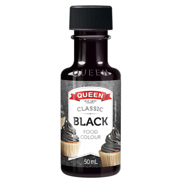 Queens Black Food Colour 50ml