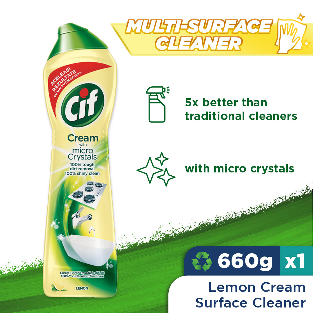 Cif Liquid Scourer Lemon 660g