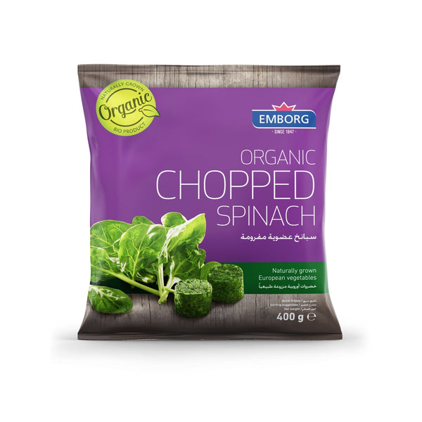 Emborg Organic Chopped Spinach 400g